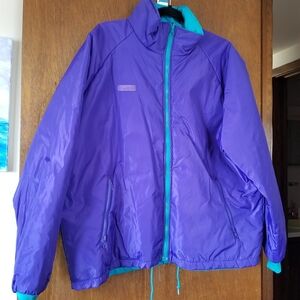 Vintage 80's Purple and Teal Ski Jacket